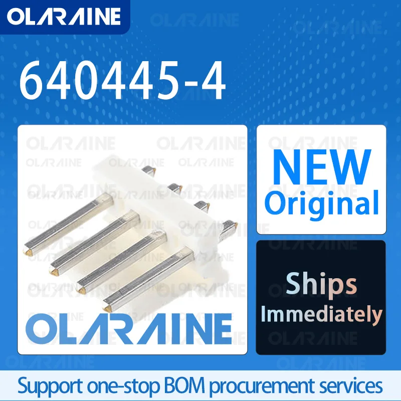 

50/200/500Pcs 640445-4 100% brand new and original IC chip Headers and wire housings Connector 4 Position 7 A