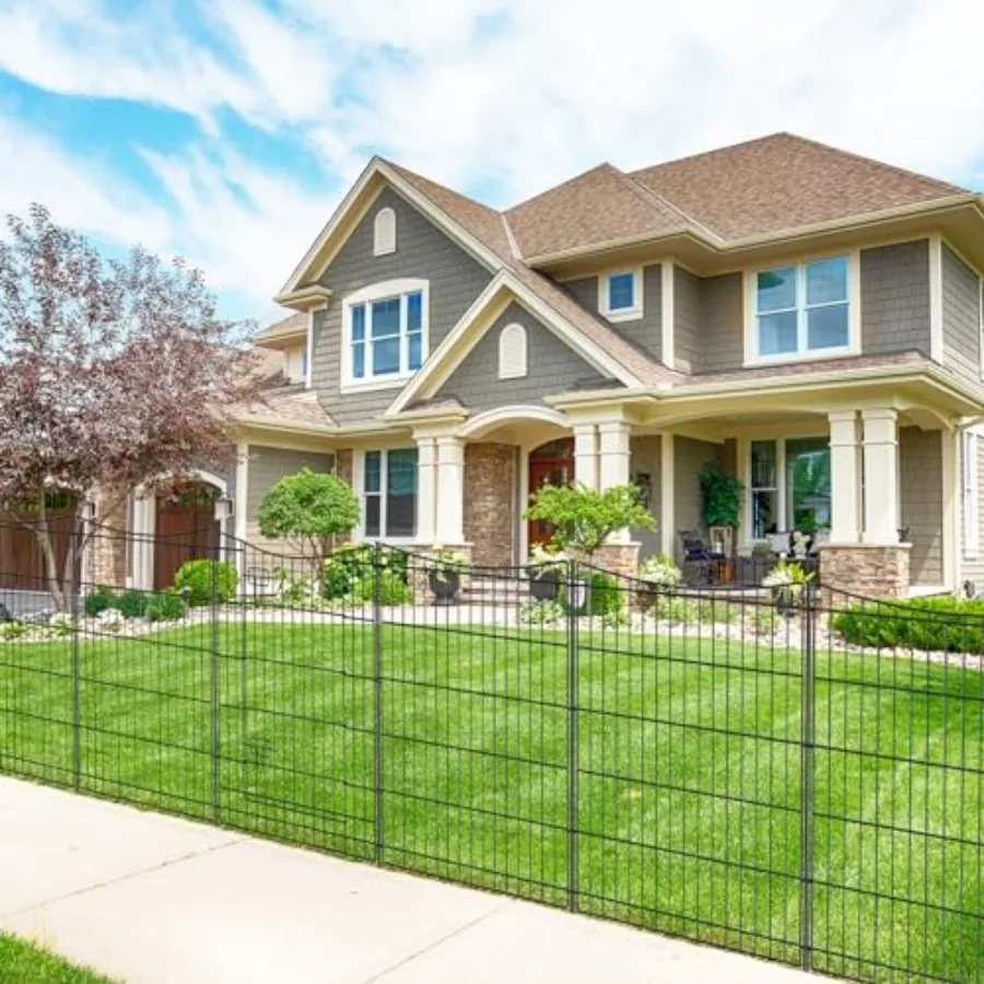 Decorative Garden Fence 12 Panels 26ft L ×36in(H) Metal Garden Fences with 11 Panels + 1 Gate Animal Barrier Rabbit Fe
