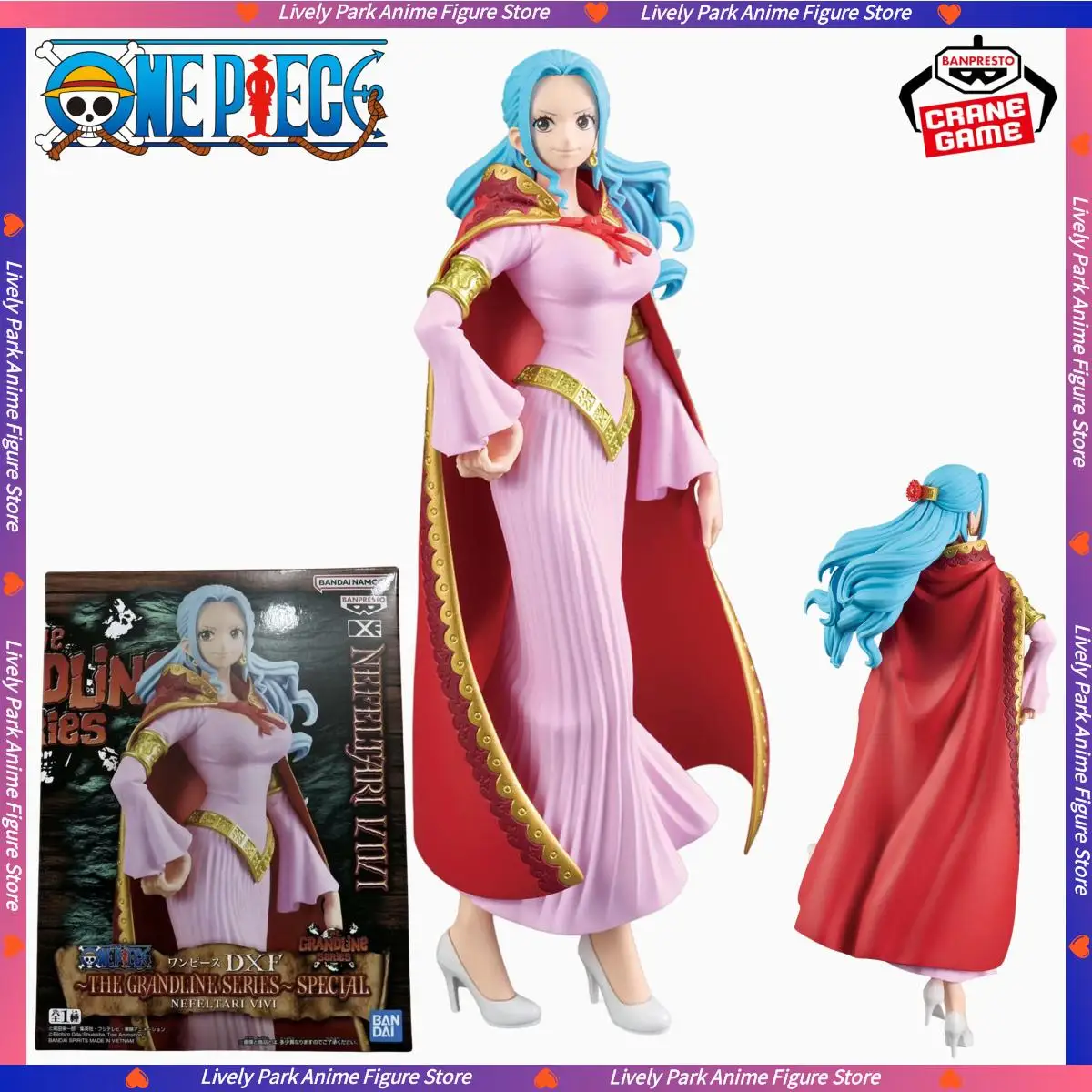 

BANDAI Original ONE PIECE DXF-THE GRANDLINE SERIES-SPECIAL NEFELTARI VIVI Anime Action Figures PVC Collectible Toy Festival Gift