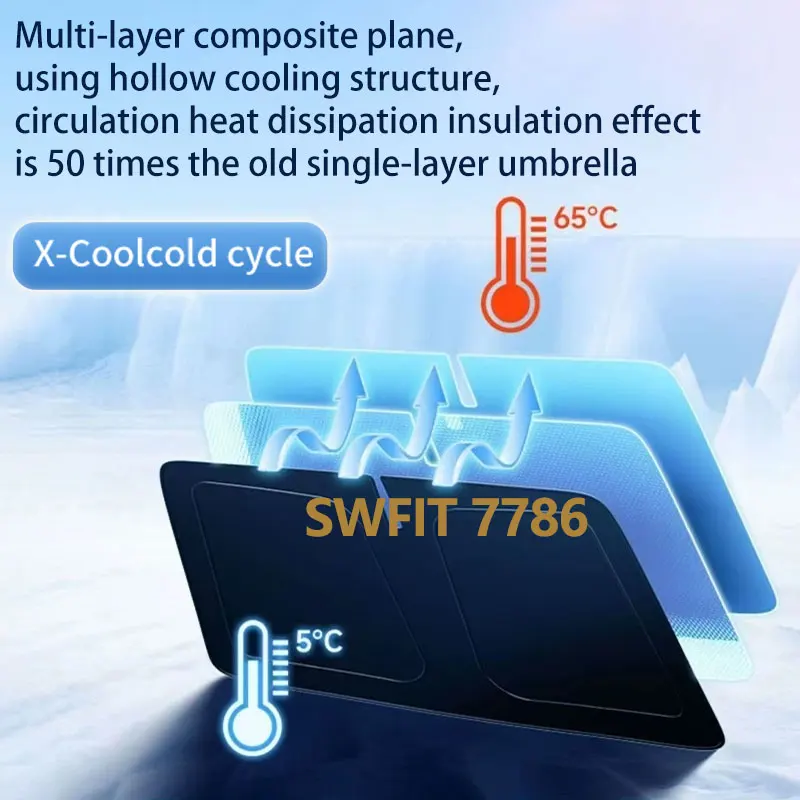 أسود فضي الجبهة الشمس قناع ل الذكية 1 2025 2024 2023 2022 اكسسوارات نافذة الظل العزل الحراري حماية ظلة أجزاء #5
