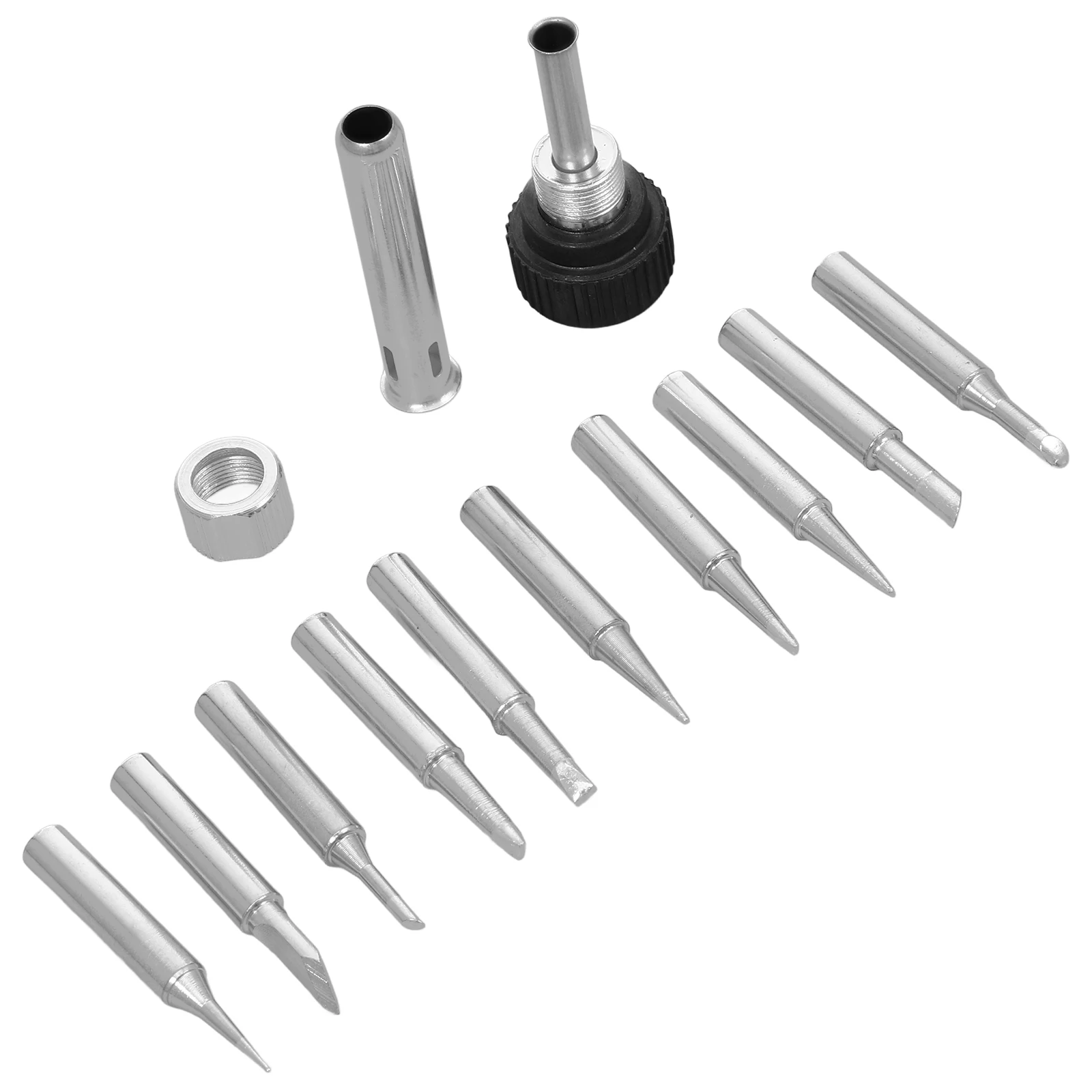 

1 set Soldering Iron Tips Set Black I+ +1C+ + +1. 1.6D+2. 3.2D Tubing Accessories Durable Rust Resistant Easy
