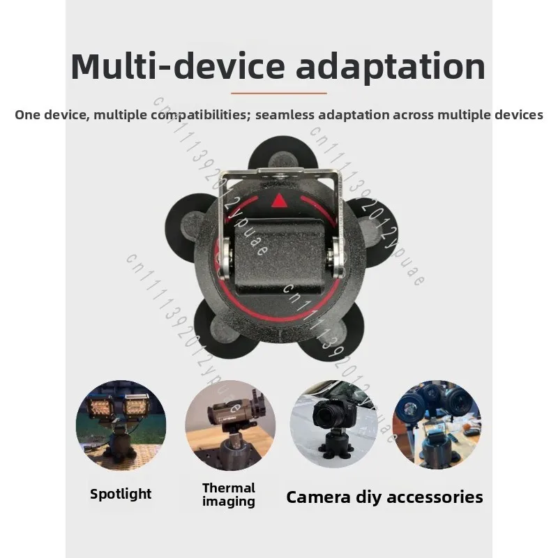 Wireless Remote Pan Tilt Head, Waterproof Magnetic Rotating Bracket, Equipment Mount Accessories