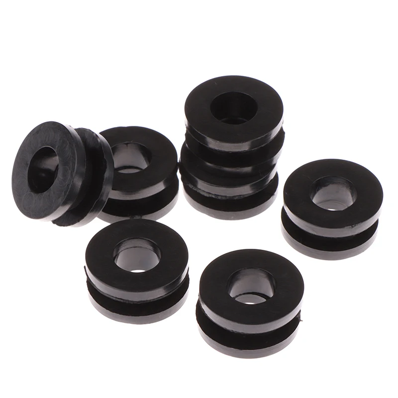 10Pcs Black Motorcycle Side Cover Rubber Grommets Gasket Fairings For CBR GSXR ZX YZF-New