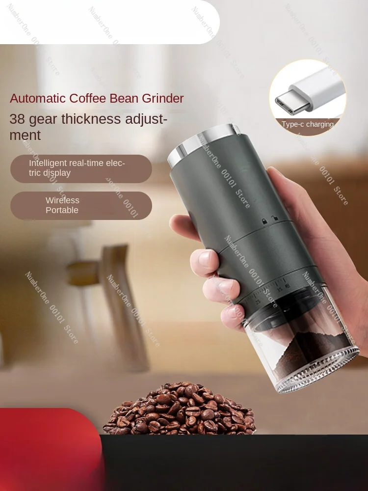 Coffee Bean Grinder Integrated Coffee Machine Electric Household Hand Grinding Multifunctional Grinding and Powdering Machine