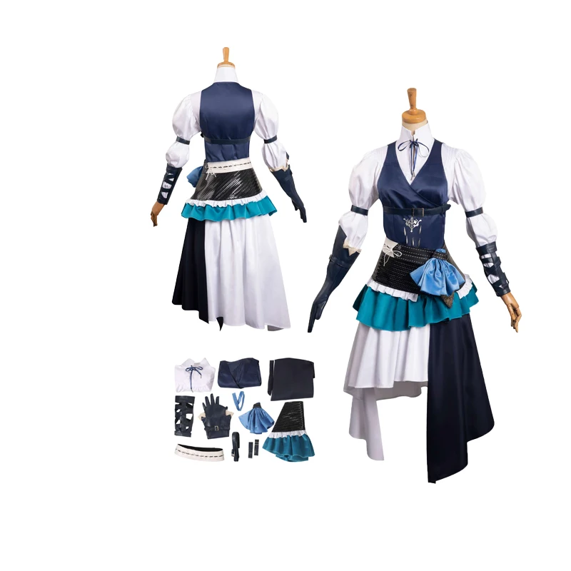 

Game 16 Jill Warrick Cosplay Female Final Cos Fantasy Costume Vest Dress For Adult Girl Disguise Clothes Halloween Party Suit