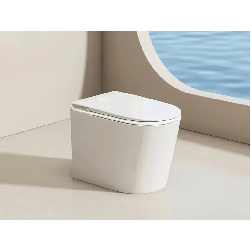 Luxury Smart Toilet With Tankless Design Instant Heating Adjustable Water Spray Bidet Automatic Flushing System