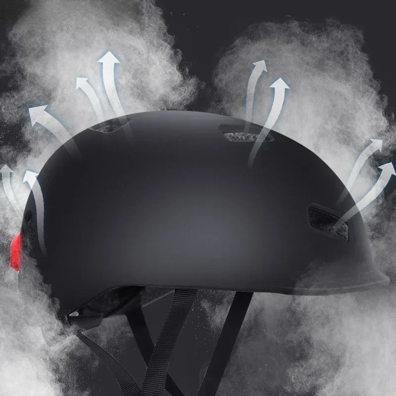 

Hot sales Direct delivery scooter/bicycle/riding smart flash helmet with automatic light sensing warning light, long battery