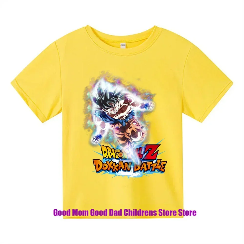 2024 nowa Dragon Ball Zkakarotte letnia fajna dziecięca koszulka rekreacyjna kreskówka t-shirt dla chłopców i dziewcząt 3-15 prezent urodzinowy