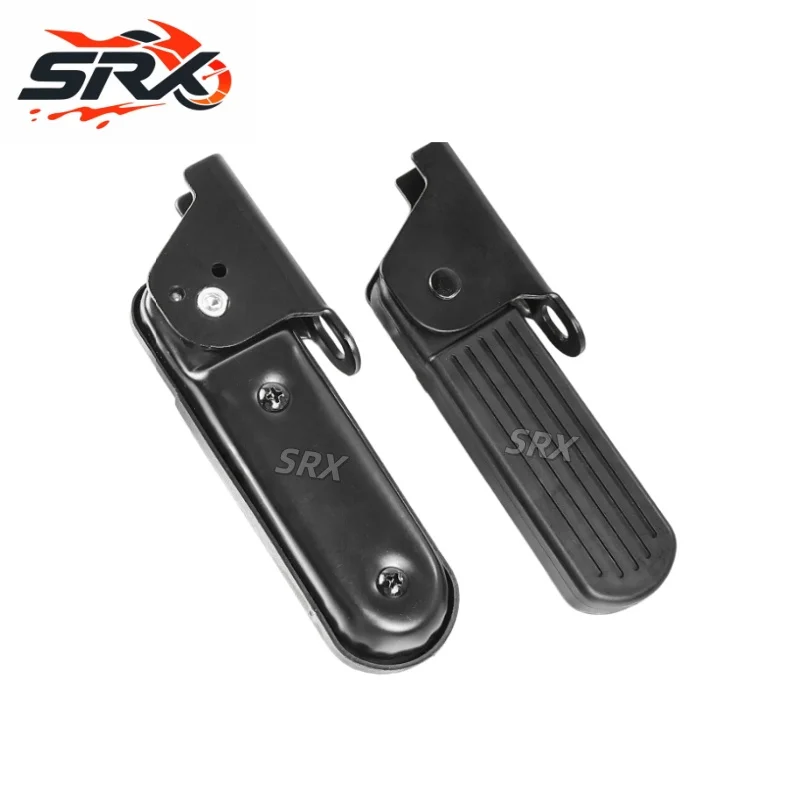 Electric Vehicle Foot Pedals Front Foldable Pedals For Yadea Aima 1 Pair Thickened Steel Plate Ebike Accessories