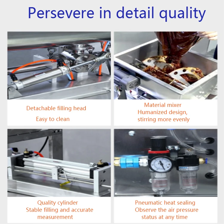 Multi-Function Granular Powder Liquid Tea Bag Coffee Sugar Honey Tomato Sauce Filling Sealing Packing Machine For Small Business