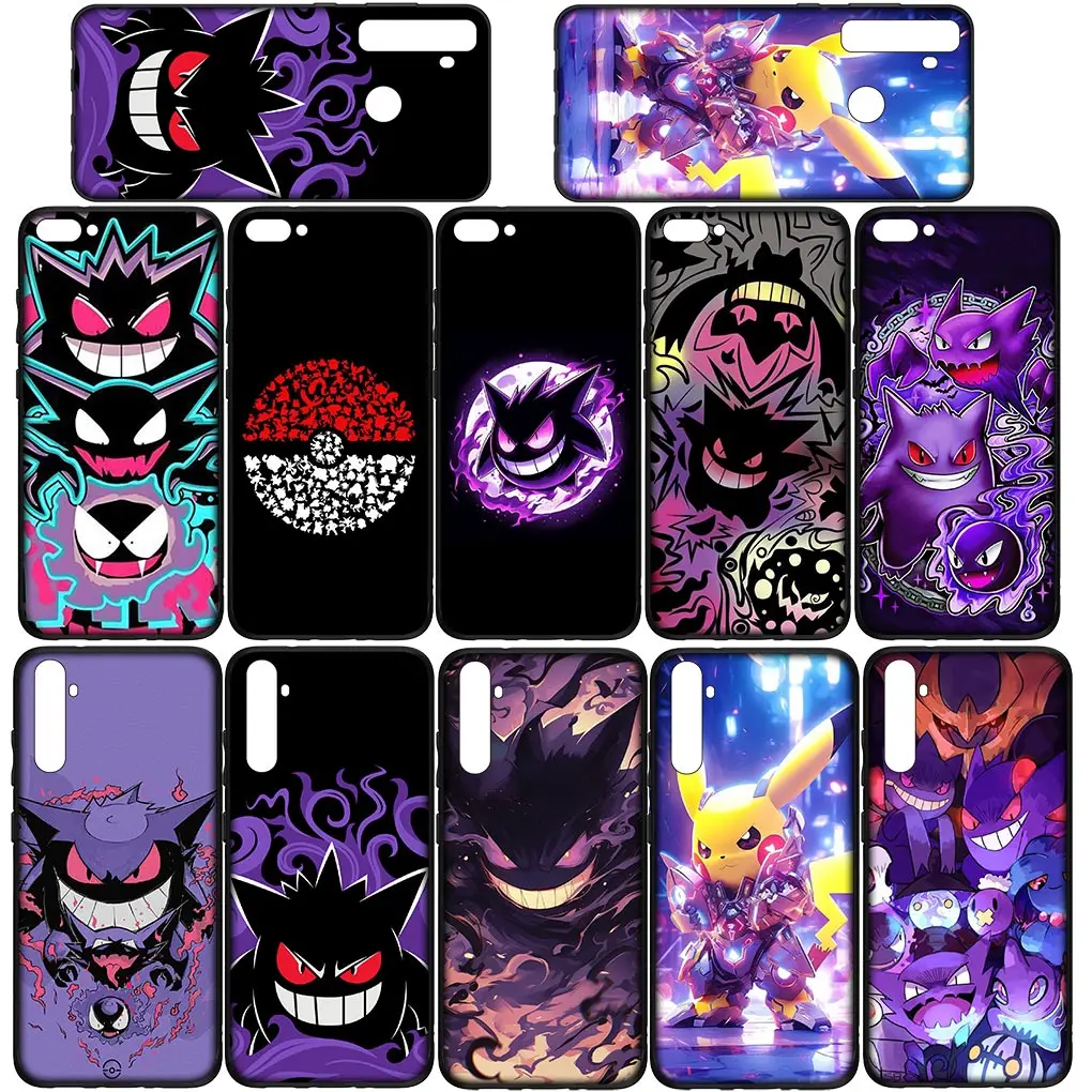 P-Pikachus GO Gengar P-Pokemons Casing for Huawei P30 P20 P10 Y6 Y7 Y9 Prime Mate 10 20 Pro Lite Y9A Y8S P Smart 2019 Cover Case