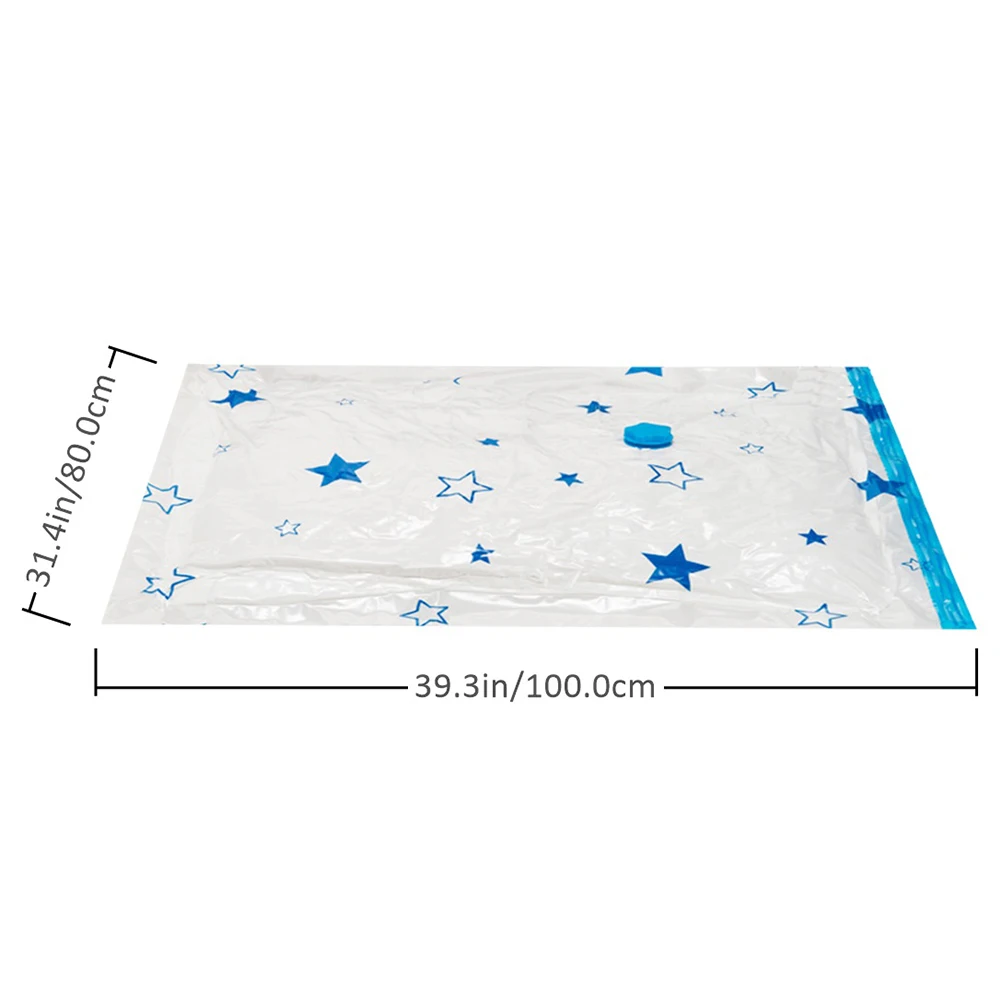 

4pcs Vacuum Compression Bag Durable Pa Pe Assorted Color Storage Bags For Clothes Bedding Home Use