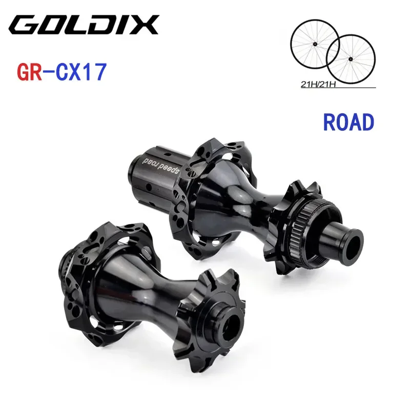 GOLDIX CX17 Bicycle hub 21/24Hole Center Lock 2:1 straight pull spoke suitable for SHIMANO 8170 and RED transmission system