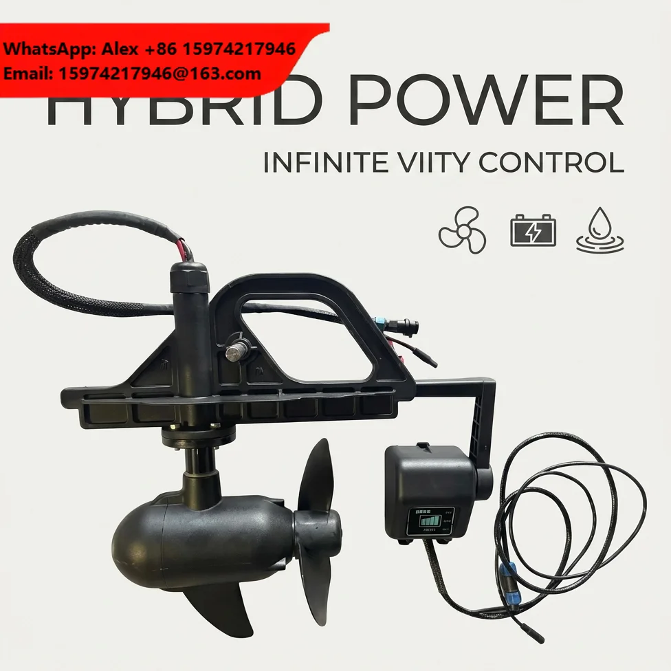 Guaranteed Aluminum Electric Outboard Motor 12V 24V Brushless Kayak Trolling Engine Variable Speeds Boat Propeller