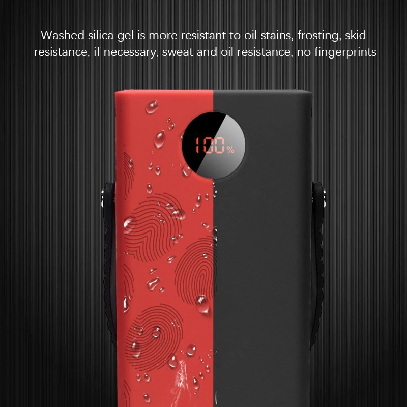 

Silicone Case for PEA40 40000MAh Power Bank Anti-Slip/Anti-Fall Soft Cover Portable Protective Sleeve(Red)