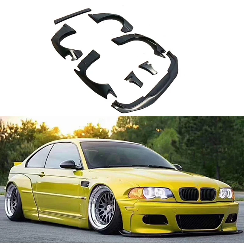 

E46 FRP RESIN Wide Bodykit For BMW E46 sedan 4 door Body Kit Wide,100% tested well