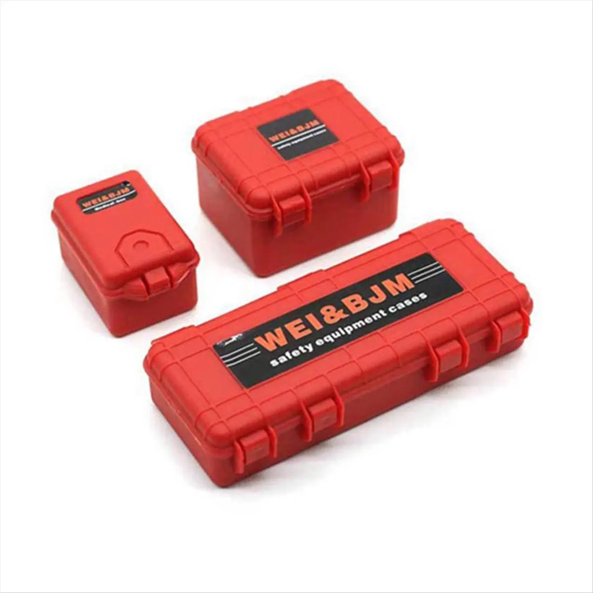ABME New Universal 8PCS/Set Simulated Decoration Suitcase Luggage Net Shovel For TRX4 SCX10 90046 1/10 RC Car Accessories Red