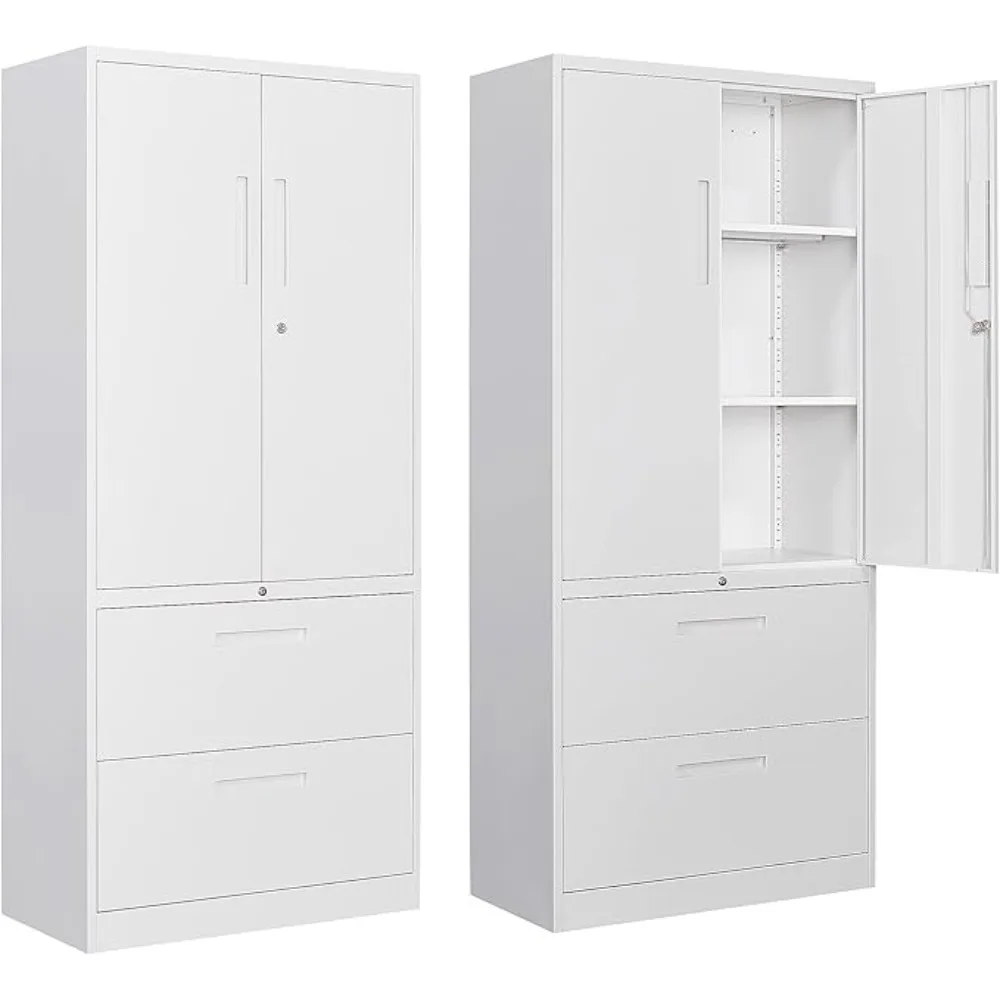 Metal Storage Cabinet with Drawers, 71