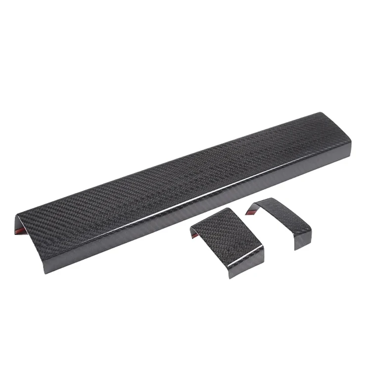 Center Console Dashboard Decorative Cover Protection for Toyota Tundra 2022-2023 Real Carbon Fiber Car Interior Accessories