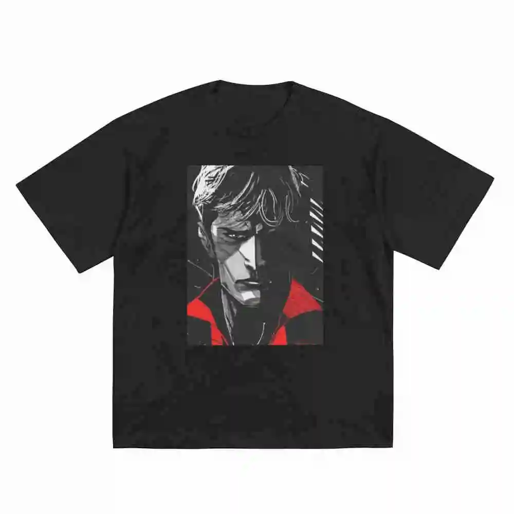 Dylan Dog Anime Figure Animal Short Sleeve Tee 100% Cotton T-Shirt