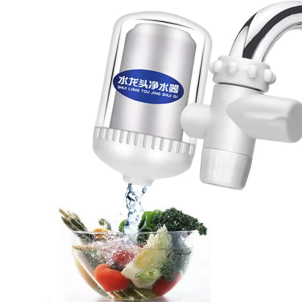 

Portable Plastic Faucet Filter with Filter Element Tube Water Filter Tap Filter for Household