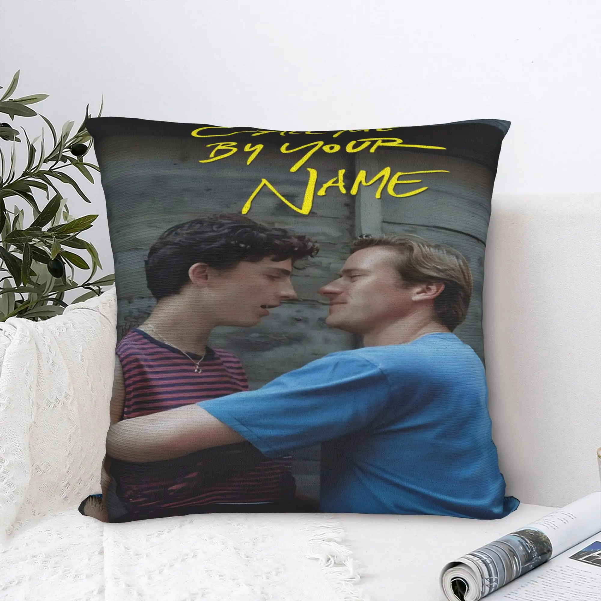 Home Decorations Call Me by Your Name Pillowcase Stuff  Pillow Cover Square Multi-Size