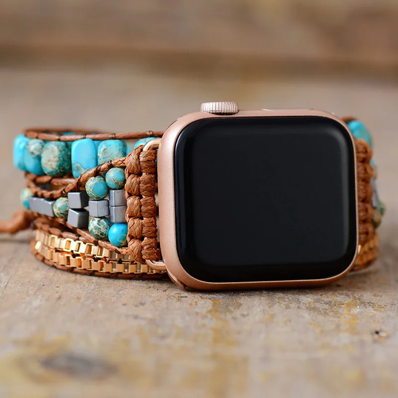 

Hot Sale Emperor Stone 3-Layer Smartwatch With Bracelet Bohemian Jewelry