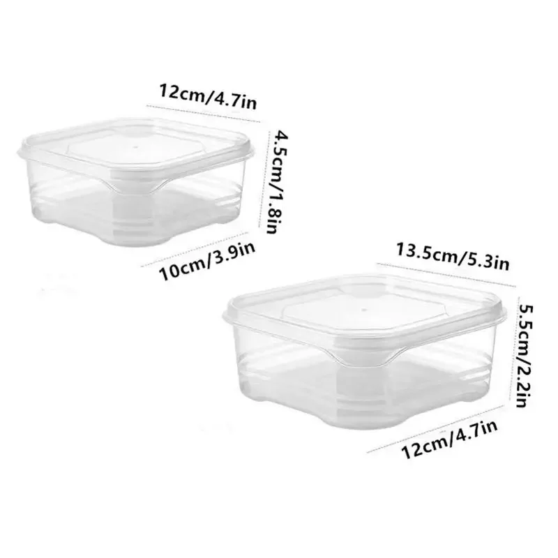 Kitchen Food Preservation Storage Box Vegetable Freezing Layer Frozen Meat Food Sub-Packaging Box Ice Cream Box Container