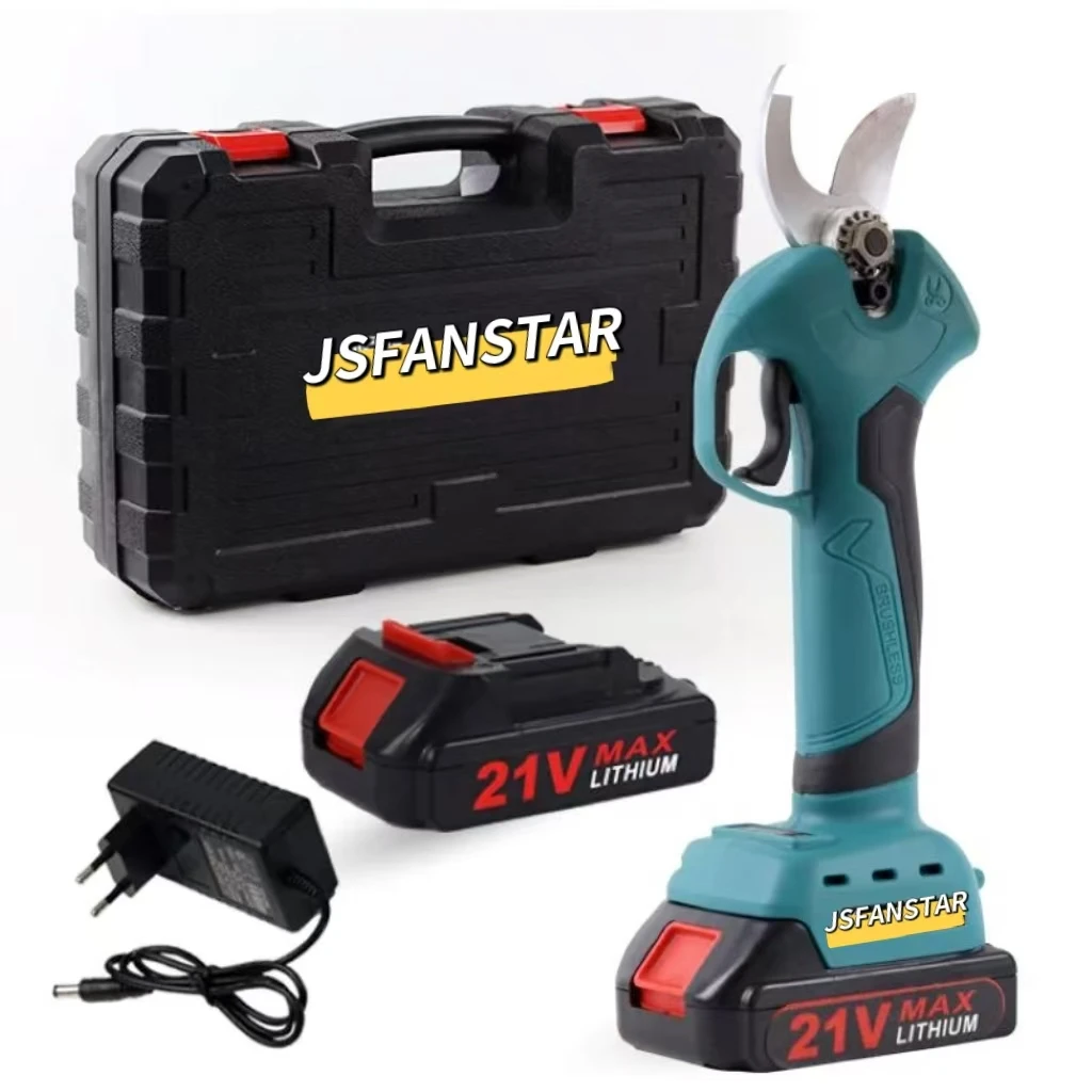 21V Cordless Pruner Lithium Electric Pruning Shear Efficient Fruit Tree Bonsai Pruning Garden Scissors Tree Branches Cutter