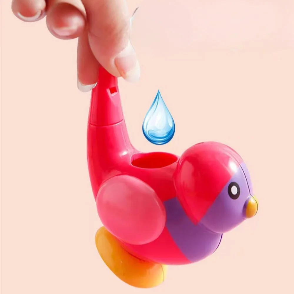 Coloured Drawing Water Bird Whistle Bathtime Musical Toy for Kid Early Learning Educational Children Gift Toy Musical Instrument