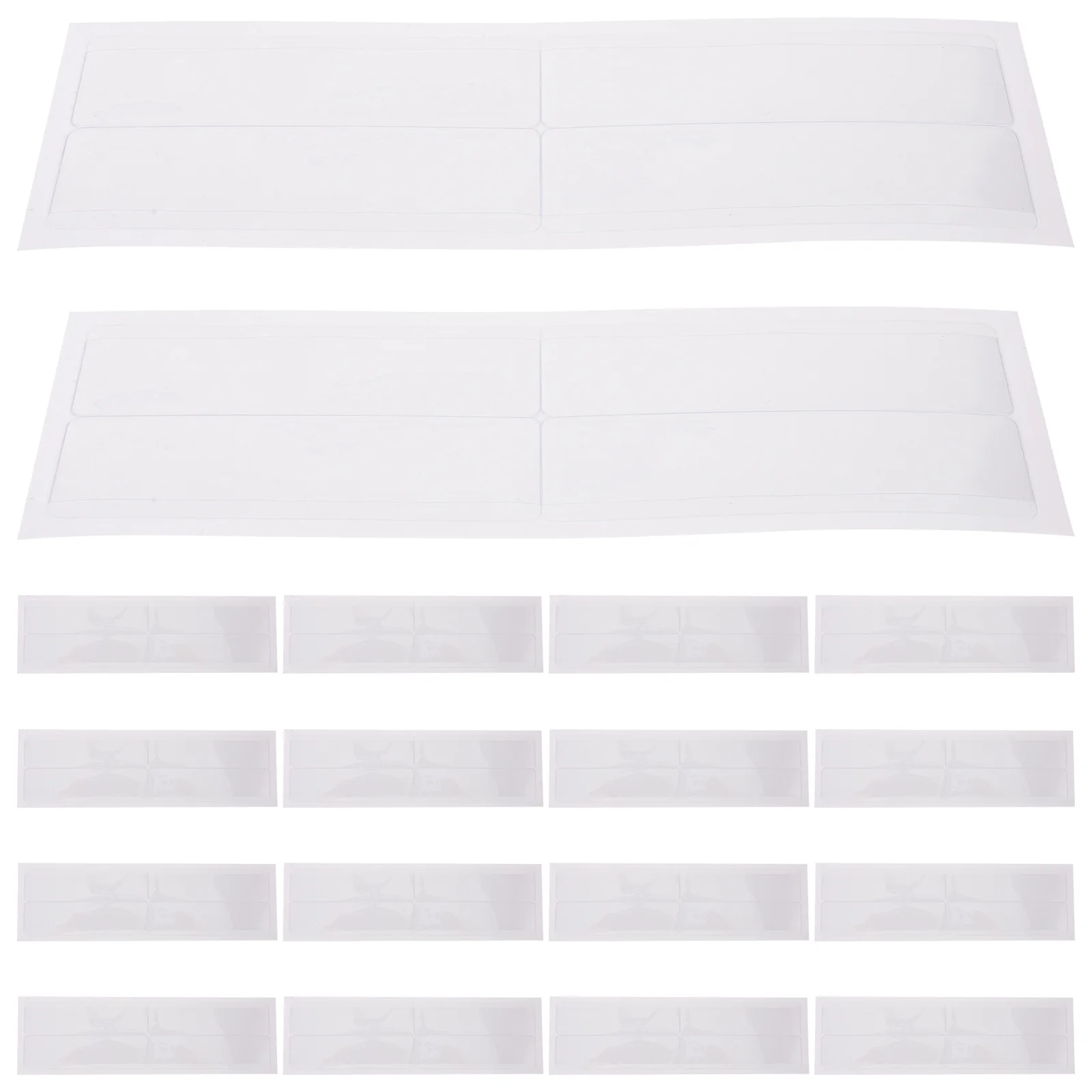 1 set Self Adhesive Label Holders Clear Transparent Pockets For Cards Protection Waterproof Dust Resistant Anti-Wear Sticky