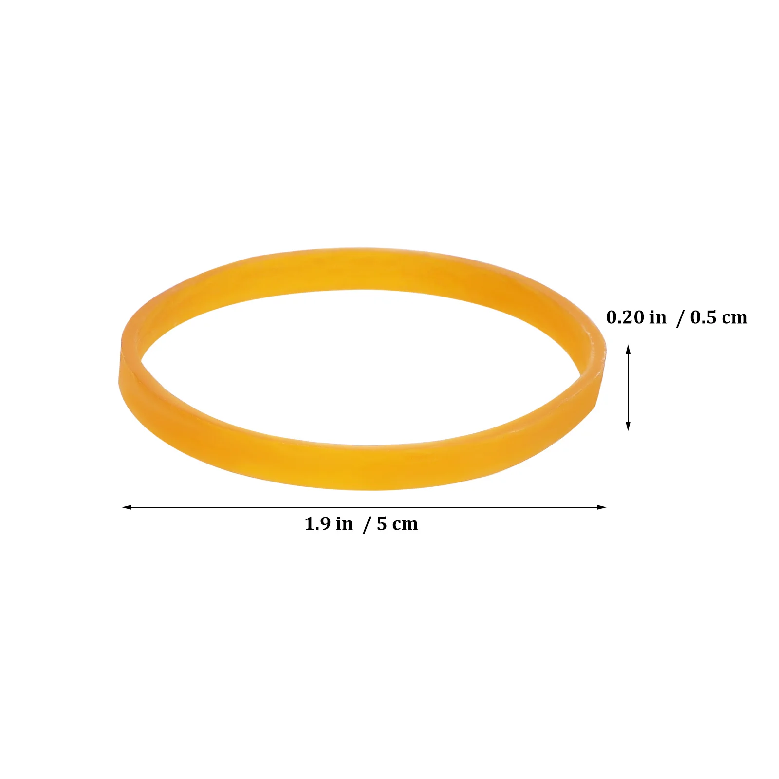 

350 Pcs Wide Rubber Bands Elastic Rings Office Household Hair Yellow Thickened Small Balloon Arch Supplies Craft Sewing