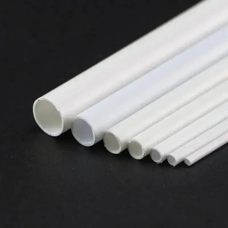 5-50Pc ABS Round Tube Plastic Tube/Rod Diameter 0.5/1/1.5/2/2.5/3/4/5/6/8/10/15mmDIY Handmade Sand Table Material Model Building