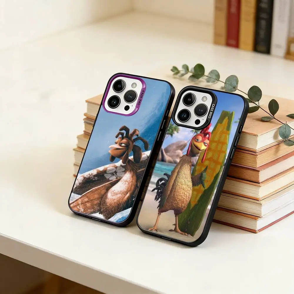 

Surf's Up Chicken Joe Phone Case For iPhone 17,16,15,14,13,12,11 Plus,Pro Max,XS,Colorful Silver Phone case Funda Cover