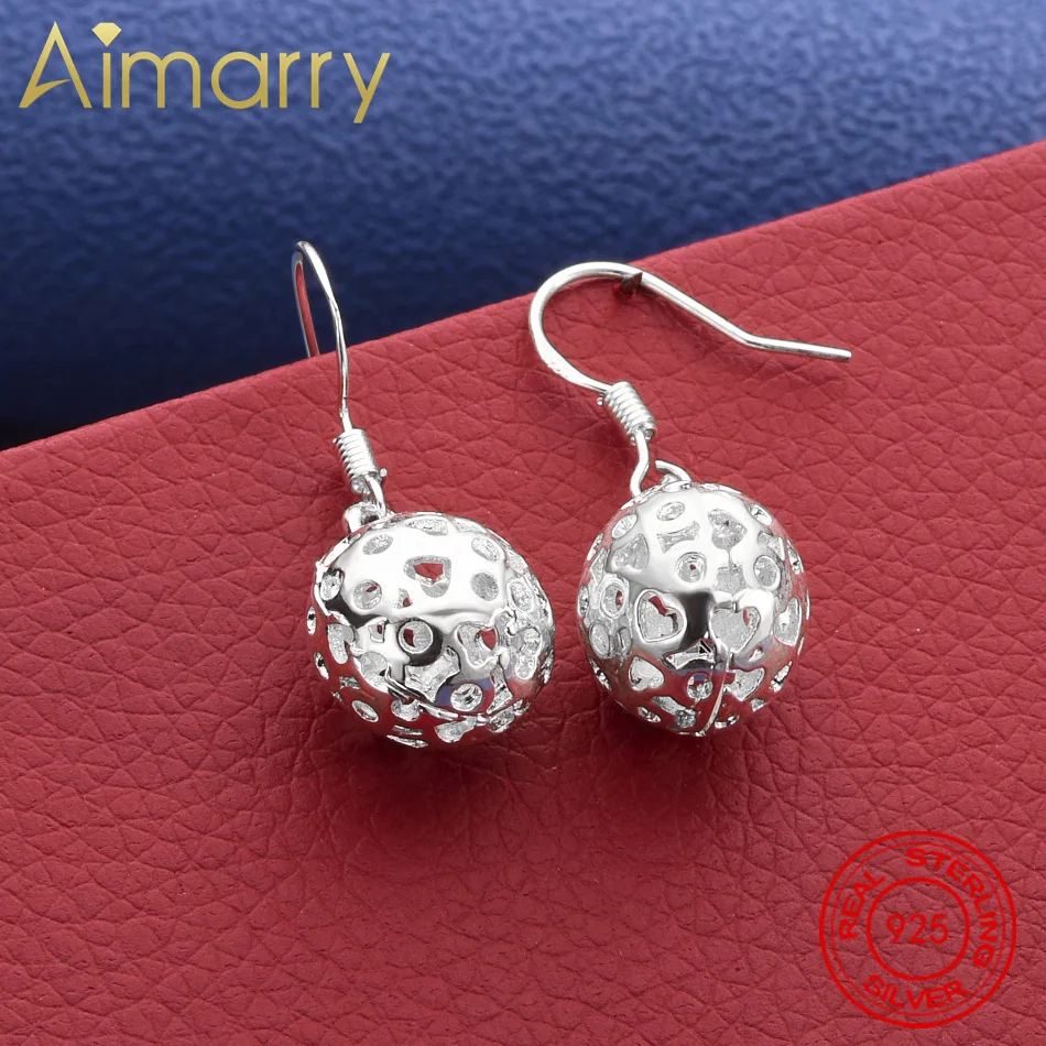 

Women Lady Lovely Fashion High Quality 925 Sterling Silver Ball Party Dangle Earring Jewelry Factory Price