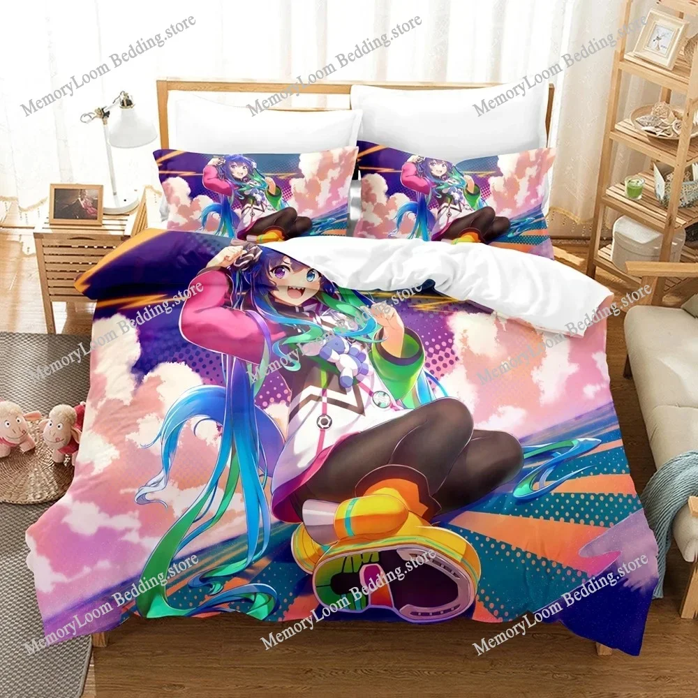 3D Anime Uma Musume Pretty Derby Twin Turbo Bedding Set,Duvet Cover Bed Set Quilt Cover,King Queen Twin Size Boys Girls Adults