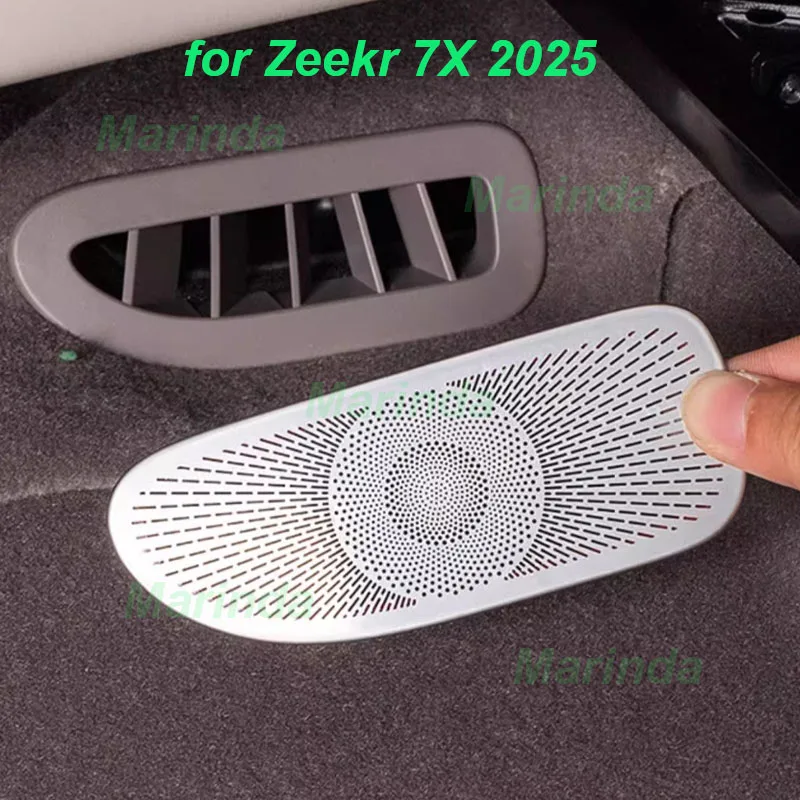 

Car Rear Row Under Seat Air Outlet Protective Cover for Zeekr 7X 2025 Anti-blocking Stainless Steel Frame Interior Accessories