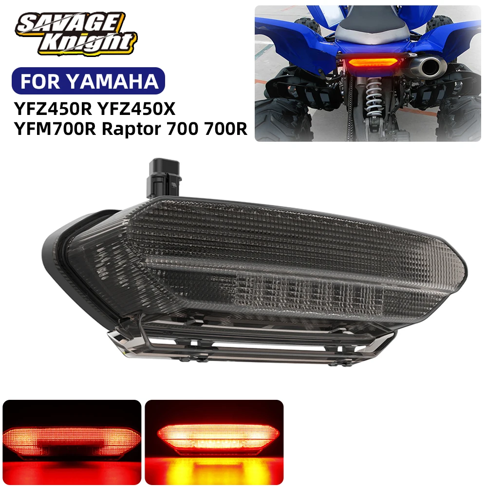 Motorcycle ATV Tail Light For Yamaha YFM700R Raptor 700 700R 700RSE YFZ450R YFZ450X 2006-2020 LED Taillight Rear Brake Lamp