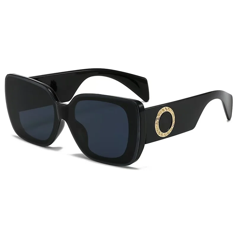 

2025 Runway Sunglasses - Square Metal Frame UV400 Protection, Unisex Oversized Cat Eye Shades, Trendy Street Style Accessories