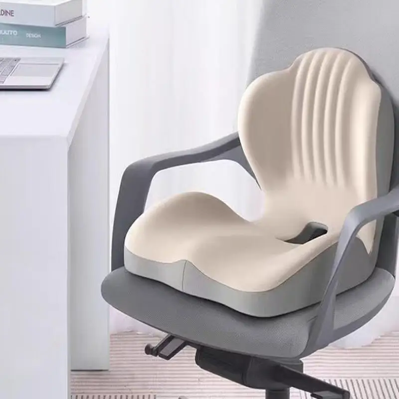 Scalebeard Soft Memory Cotton Seat Cushion Office Sedentary Seat Cushion Decompression Sitting Posture Correction Chair Cushion