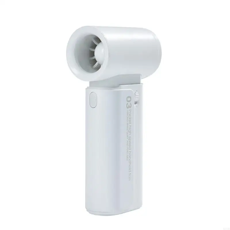 2025 Nuevo ventilador mano recargable USB Ventilador portátil 4000 mAh con dispositivo enfriamiento cordones para