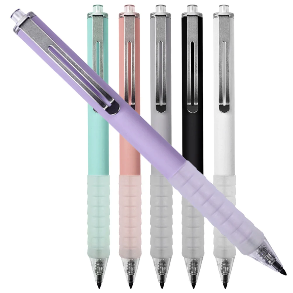 

6pcs Retractable Kids Smooth Writing Anti-Slip School Mechanical Pencils Portable Press-Type Lead Pencils For Children School