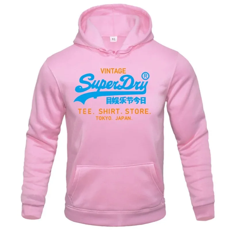 2024 Women Clothing Fashion Superdry Letter Hoody Trend Funny Men Hoodies Sweatshirts Hip Hop Streetwear Pullover Sport Hoodie