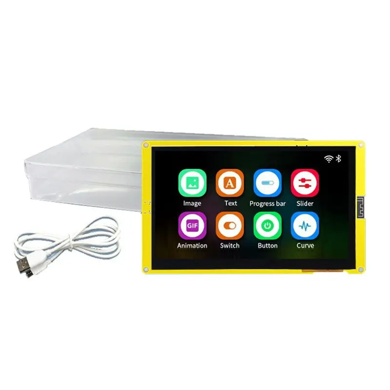 ESP32-S3 Flash Smart Display MCU WIFI Bluetooth Module 7-Inch RGB LCD TFT (With Touch)