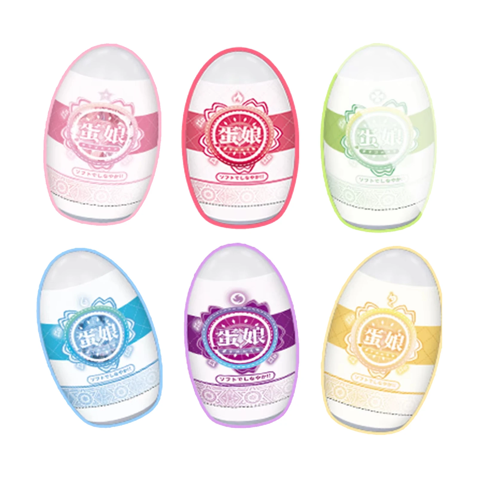 YUU huevo de masturbación para hombre, copa de masturbadores de Anime, Vagina Artificial Real de bolsillo, Juguetes sexuales portátiles para adultos, 6 colores