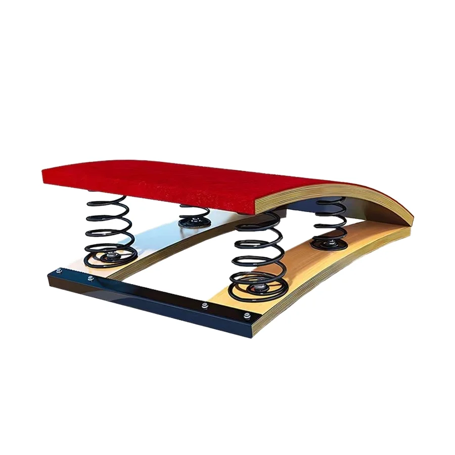 

Steel S-Shaped Spring Jumping Board for Adults Children for Campus Track Field Physical Fitness Training Sports Entertainment