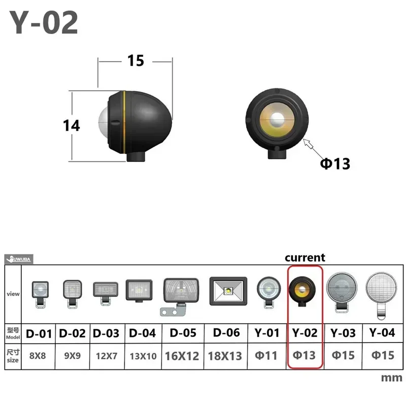 Led 3V Bolle Spiegelverlichting Schijnwerpers Voor 1/10 Rc Crawler Auto Traxxas Trx4 1/14 Tamiya Rc Truck Scania R620 Actros Volvo Man