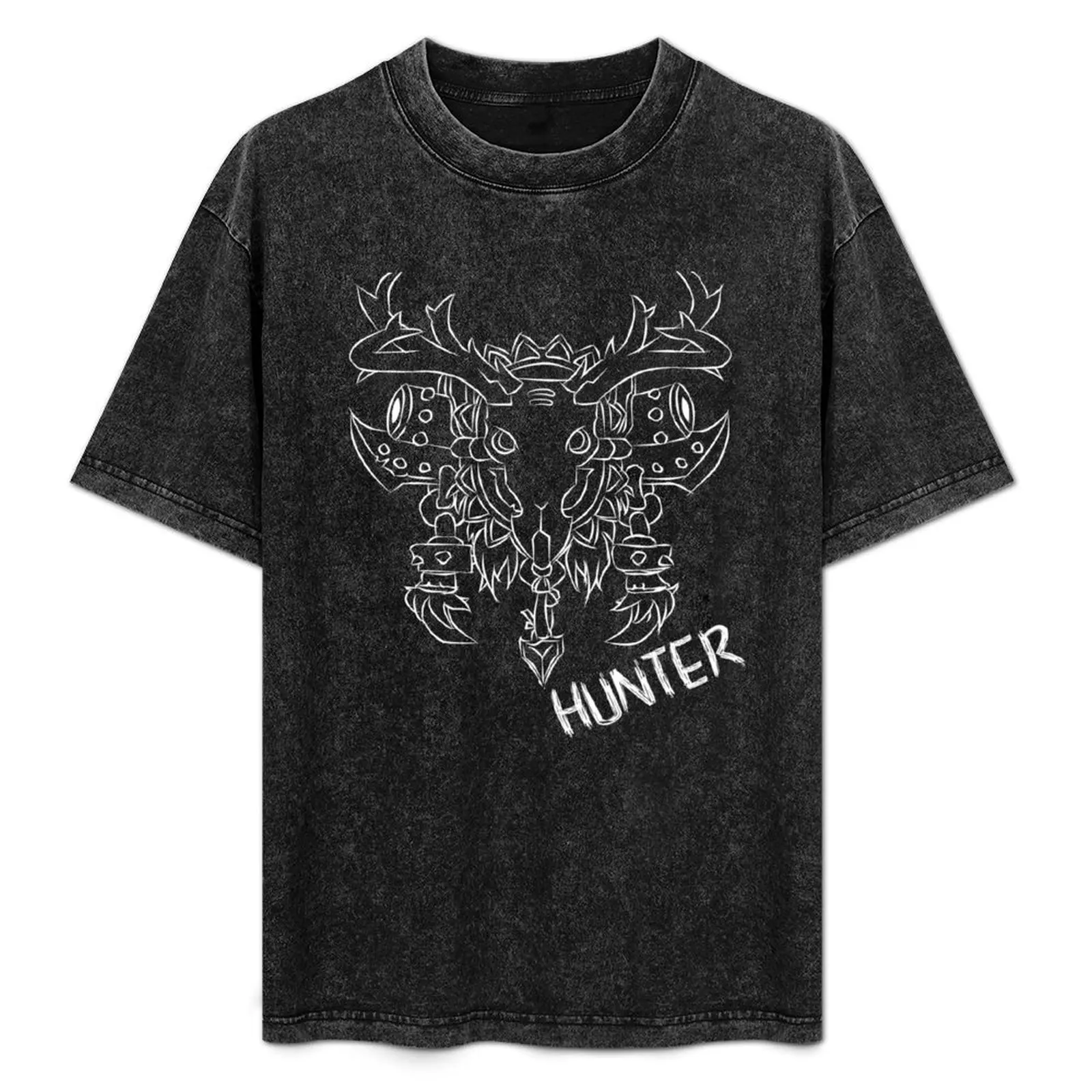 

Hunter Crest (White) T-Shirt Short sleeve tee shirts graphic tee custom t shirt black t-shirts for men