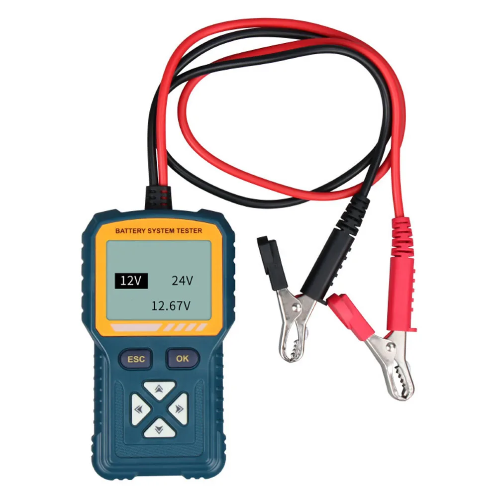 Car Battery Tester 12V 24V with Internal Resistance and Capacity Measurement for Vehicles Fast and Accurate Diagnostics