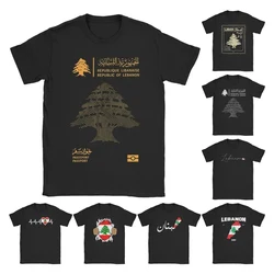 Men's T-Shirt Lebanese Lebanon Passport Flag Funny Cotton Tee Shirt Short Sleeve T Shirt O Neck Clothes Adult